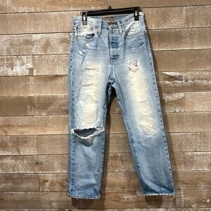 Point Sur by J Crew slouchy boyfriend butterfly Jean size 26
